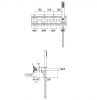 BESCO Bateria wannowa podtynkowa 4-punktowa Zea chrom BW-Z4P-CH
